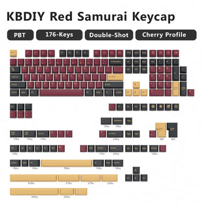 176 Keys/Set Cherry Profile PBT GMK Nautilus Keycaps Double Shot Blue for Mechanical Keyboard Keycap Custom ISO Keys 7U