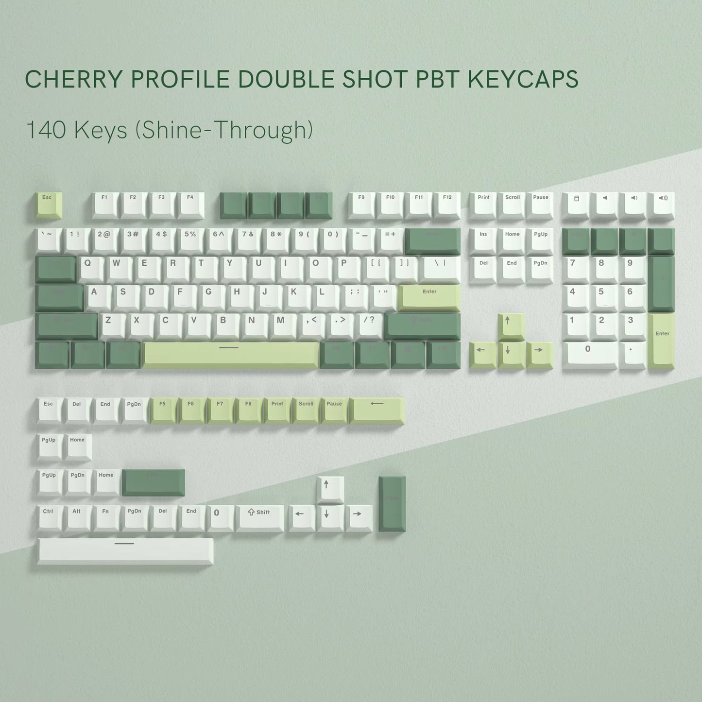 138 Keys Retro Brown Gray PBT Keycap Double Shot Cherry Profile Key Caps for Cherry MX Switches Mechanical Gamer Keyboard