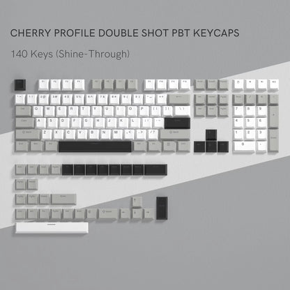 138 Keys Retro Brown Gray PBT Keycap Double Shot Cherry Profile Key Caps for Cherry MX Switches Mechanical Gamer Keyboard