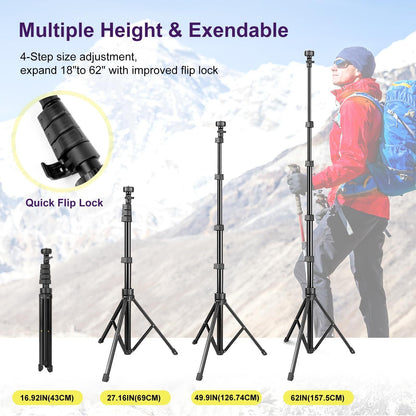 Tripie Profesional Para Telefono Celular Y Camara Tripod for Cellphones+Con