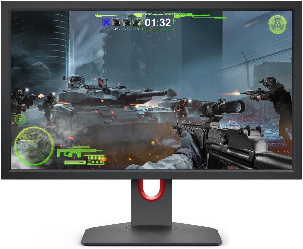 Zowie XL2411K 24 Inch 144Hz Gaming Monitor | 1080P | Smaller Base | Ergonomic Stand | XL Setting to Share | Customizable Quick Menu | Dyac | 120Hz Compatible for PS5 and Xbox Series X